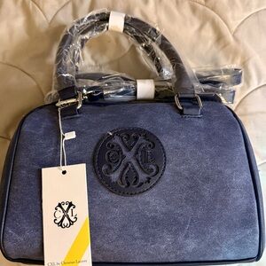 Christian Lacroix Denim Blue Satchel